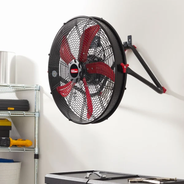 Hyper Tough New 20 inch High Velocity Sealed Motor Drum Fan with Wall Mount - Image 2