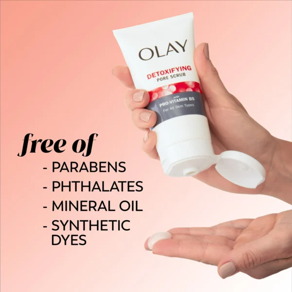 Olay Skincare Regenerist Detoxifying Pore Scrub Facial Cleanser, Face Wash All Skin Types, 5.0 fl oz - Image 6