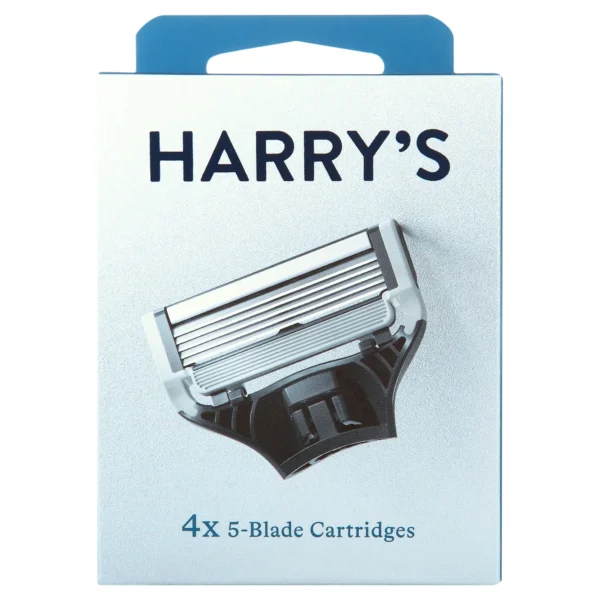 Harry's Razor Blades for Men: 4 Pack of Men's Razor Blade Refills