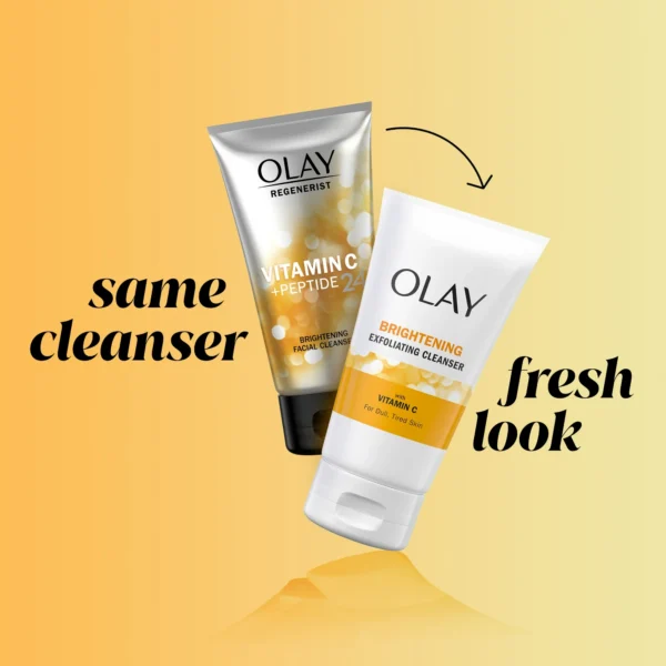 Olay Skincare Regenerist Vitamin C+ Peptide Facial Cleanser, Face Wash for Dry, Dull Skin - Image 2