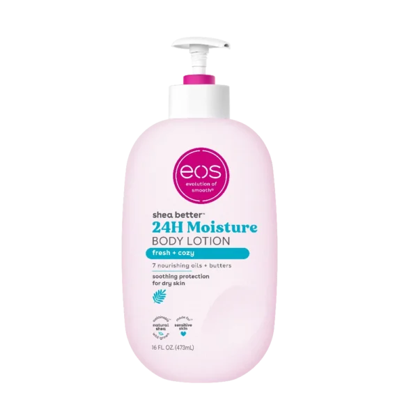 eos Shea Better Body Lotion- Fresh & Cozy, 24H Moisture for Dry Skin