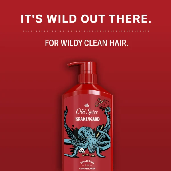 Old Spice 2in1 Moisturizing Men's Shampoo and Conditioner - Image 6